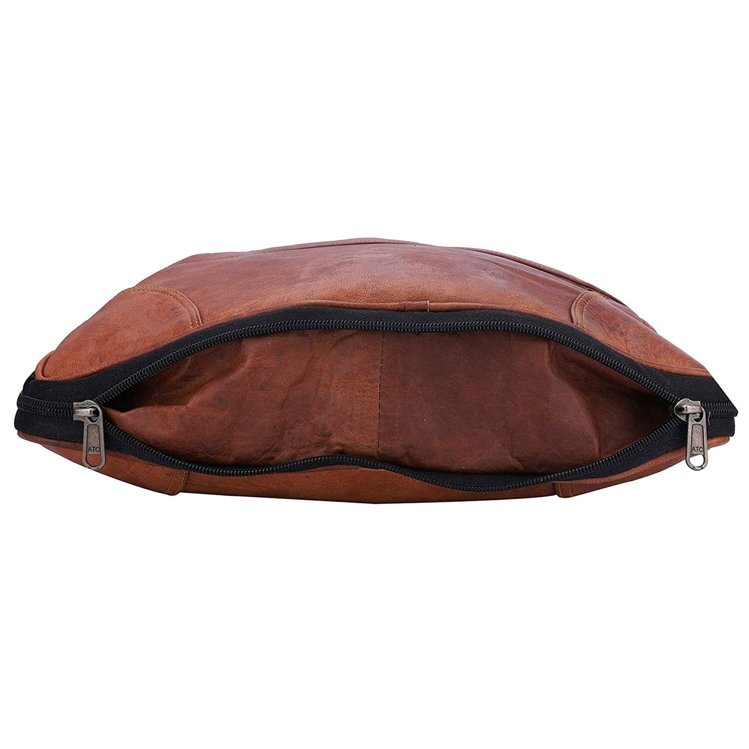 15" Laptop Sleev Briefcase Satchel Bag Men's Leather Genuine Vintage Messenger 24Hr Smart